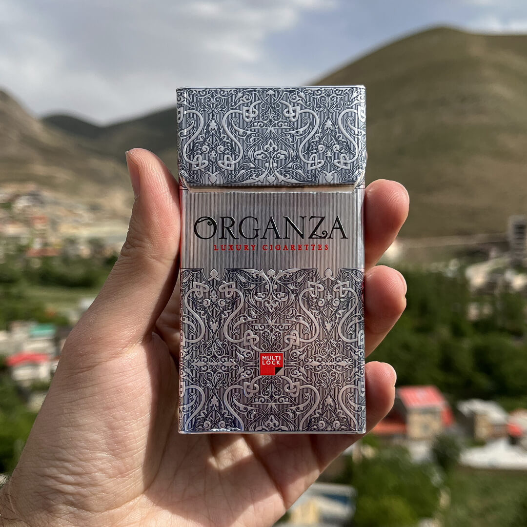 سیگار ارگانزا نقره ای سیگار ارگانزا نقره ای