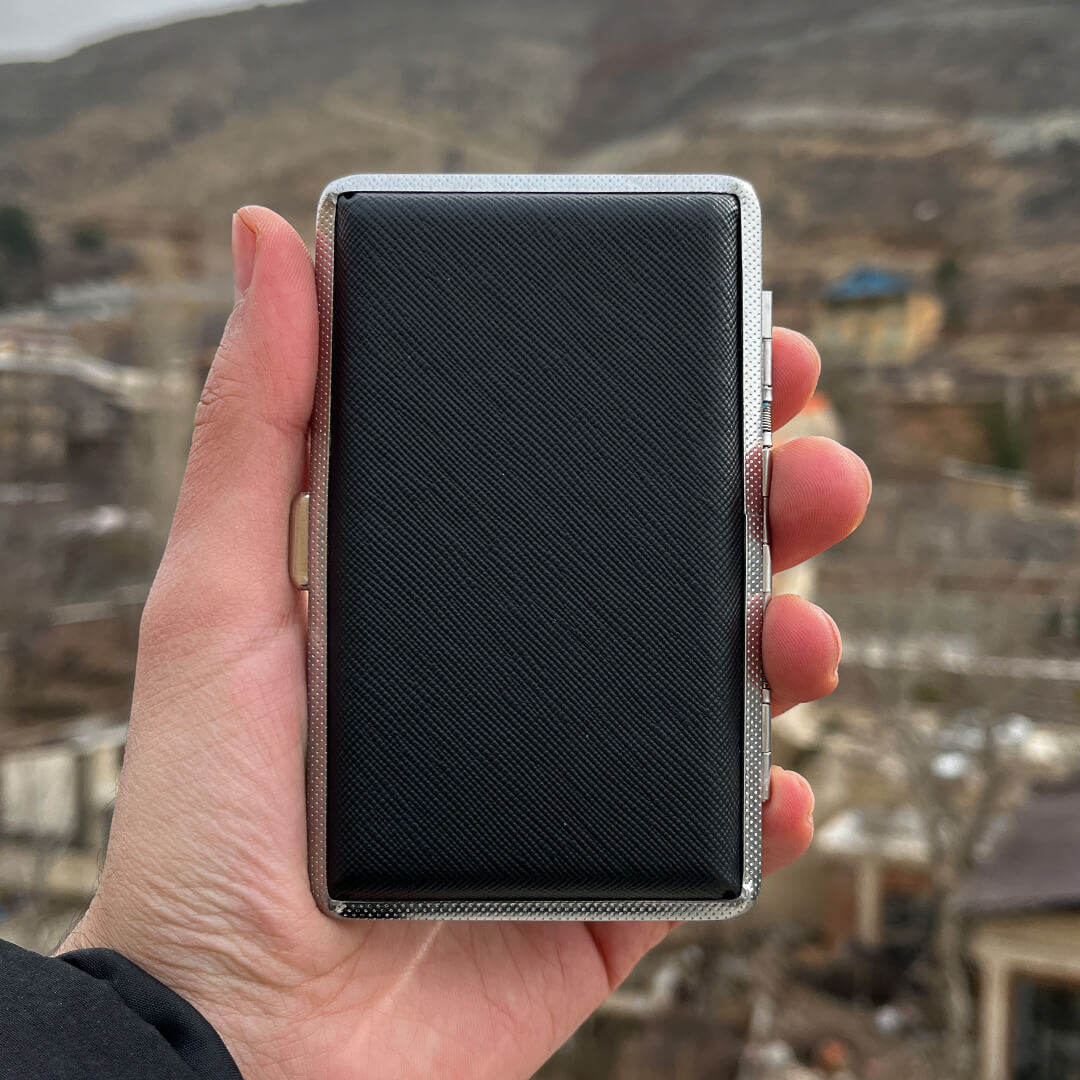 Cigarette Case 20 (1) جعبه سیگار چرمی 20 نخی Cigarette Case