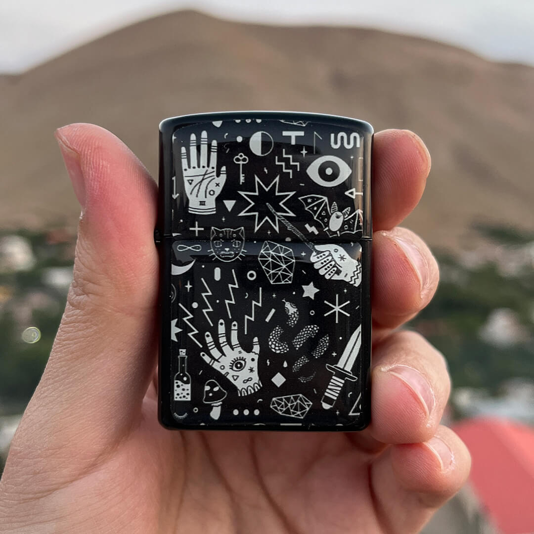 Zippo Night (1) فندک زیپو طرح شب Zippo Night