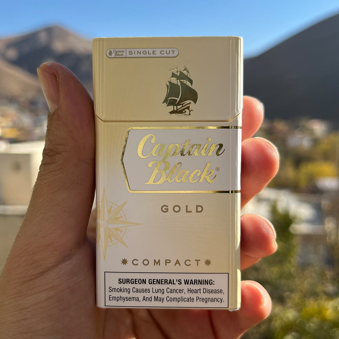 Captain Black Gold Compact (1) سیگار کاپیتان بلک گلد کامپکت Captain Black Gold Compact